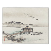 Cottage by the sea by Kōno Bairei