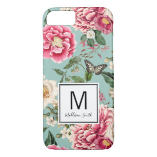 Cottage Chic Floral Pattern Add Your Name Case-Mate iPhone Case