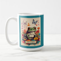 Cottage Core Cute Frog and Mushroom