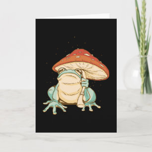 Cottage Core Frog Umbrella Card