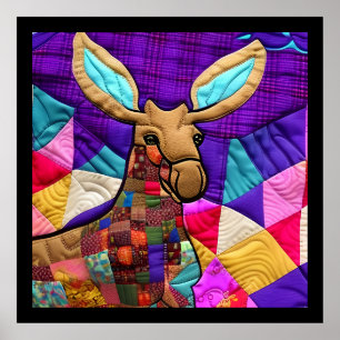 Cottage Country Quilts - Little Moose Calf Poster