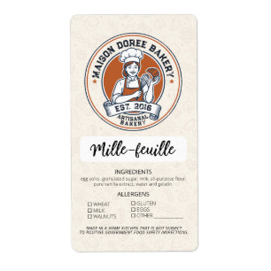 Cottage Food Law Bakery Pastry Ingredient Allergen