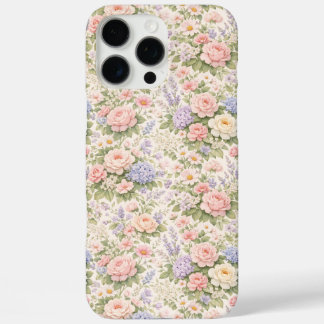 Cottage Garden Floral Pattern iPhone 16 Pro Max Case