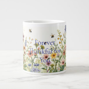 Cottage Garden Gift for Mom Large Coffee Mug