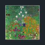 Cottage Garden Gustav Klimt Square Business Card<br><div class="desc">Cottage Garden Gustav Klimt</div>