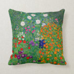 Cottage Garden Gustav Klimt Throw Pillow<br><div class="desc">Cottage Garden Gustav Klimt</div>