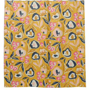 Cottage Garden Hand-Drawn Bold Inky Floral Pattern