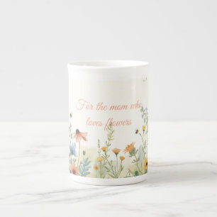 Cottage Garden Mom Floral Mother’s Day Gift Bone China Mug