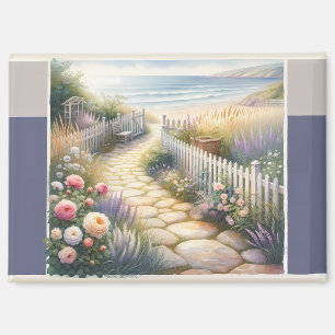 Cottage Garden Path to the Sea Magnet