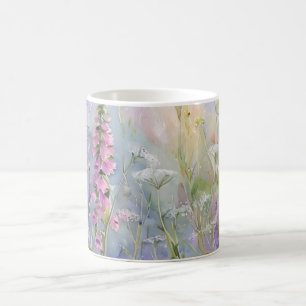 Cottage Garden Wildflower Wraparound Coffee Mug