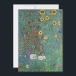 Cottage Garden with Sunflowers | Gustav Klimt<br><div class="desc">Cottage Garden with Sunflowers (1907) by Gustav Klimt (Austrian, 1862–1918) is a lush, decorative garden scene overflowing with vibrant flowers. Klimt’s distinctive style transforms the simple charm of a cottage garden into a richly patterned tapestry of colour and form. Golden sunflowers rise proudly among a dense array of blossoms, evoking...</div>