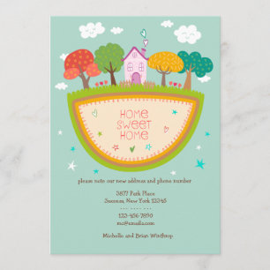 Cottage Home Moving Announcement