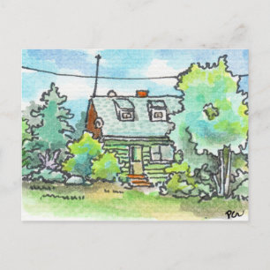 Cottage House on 89 Postcard