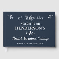 Cottage House Vacation Rental Floral Custom Silver
