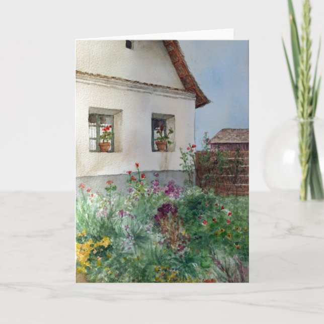 Cottage Hungary Holiday Card (Front)
