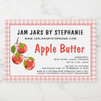 Cottage Industry Required Text Red Apples Plaid