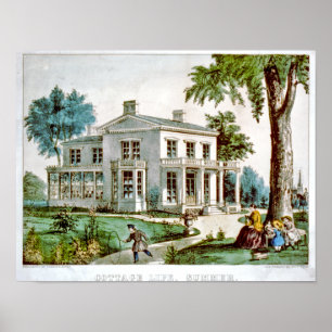 Cottage life, summer poster