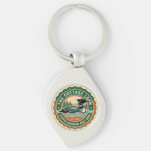 Cottage Loon Stupid Canadian Wolf Bird  Keychain