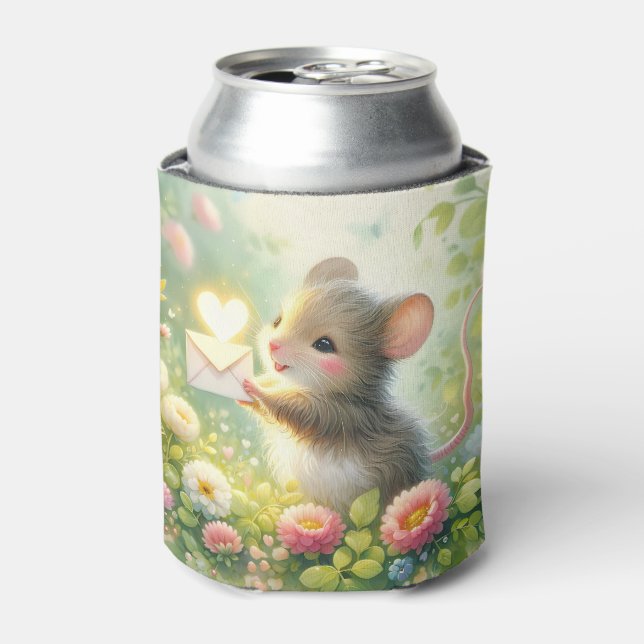 Cottage Mouse Love Letter Meadow Can Cooler (Can Front)
