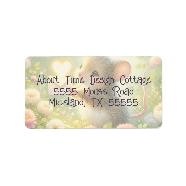Cottage Mouse Love Letter Meadow Label (Front)
