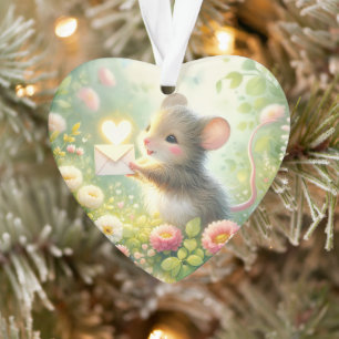 Cottage Mouse Love Letter Meadow Ornament