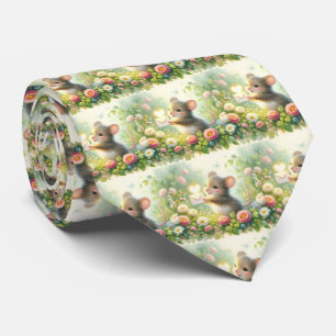 Cottage Mouse Love Letter Meadow Tie