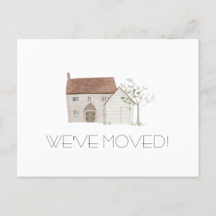 Cottage Moving Annoucement Postcard