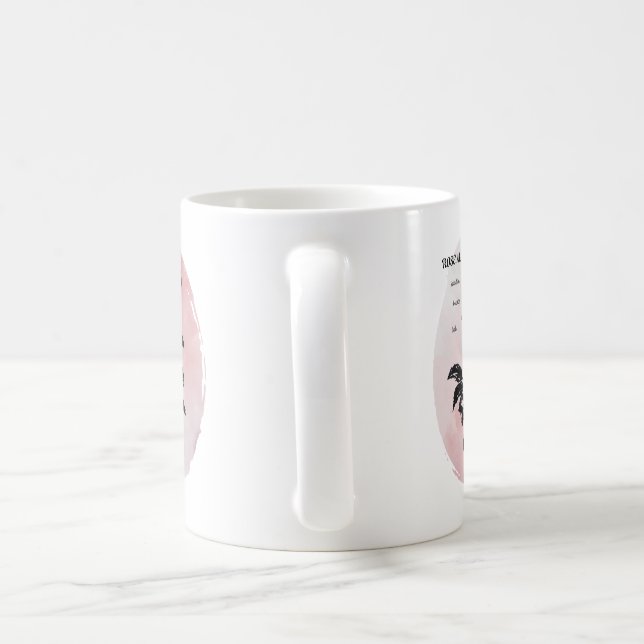 Cottage Rose Magic on Pink Coffee Mug (Handle)