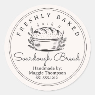 Cottage Sourdough Classic Round Sticker