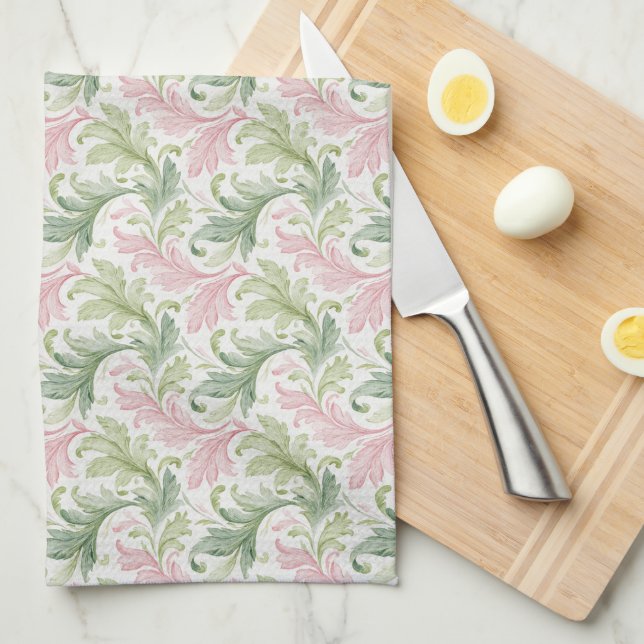 Cottage Style Paisley  Kitchen Towel (Quarter Fold)