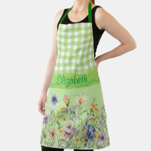 Cottage Style Wildflowers Apron