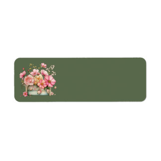 Cottage Summer Floral Address Labels