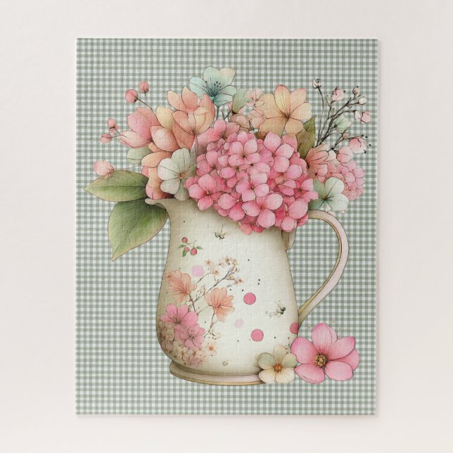 Cottage Summer Floral Puzzle (Vertical)