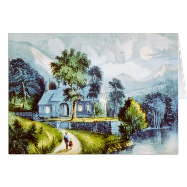 Cottage sur la falaise (Devant horizontal)