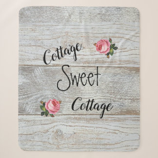 Cottage Sweet Cottage Sherpa Blanket