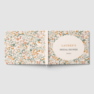 Cottage Wildflower Bridal Gathering Guest Book