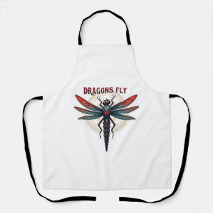 Cottagecore Aesthetic Dragonfly Mushroom Witchy Fl Apron