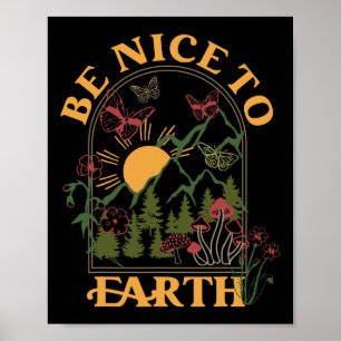 Cottagecore Aesthetic Earth Day Save Planet Enviro Poster