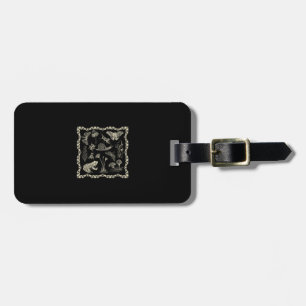 Cottagecore Aesthetic Frog And Mushroom Goblincore Luggage Tag