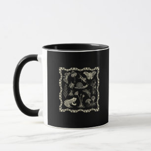 Cottagecore Aesthetic Frog And Mushroom Goblincore Mug