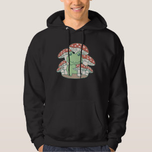 Cottagecore Aesthetic Frog In The Forest In Hoodie