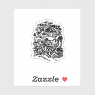 Cottagecore Aesthetic Frog Mushroom Goblincore Art