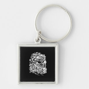 Cottagecore Aesthetic Frog Mushroom Goblincore Cre Keychain