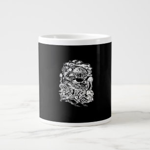 Cottagecore Aesthetic Frog Mushroom Goblincore Cre Large Coffee Mug