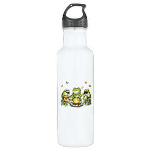 Cottagecore Aesthetic Frogs Camping Forest Goblinc 710 Ml Water Bottle