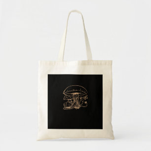 Cottagecore Aesthetic Goblincore Mushroom Snail Tote Bag