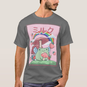 Cottagecore Aesthetic Kawaii Fairy Frog Mushrooms T-Shirt