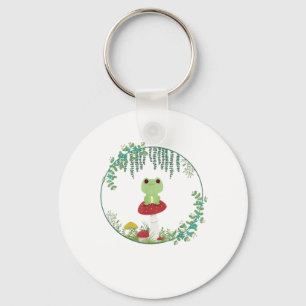 Cottagecore Aesthetic Kawaii Frog Goblincore Cute  Keychain