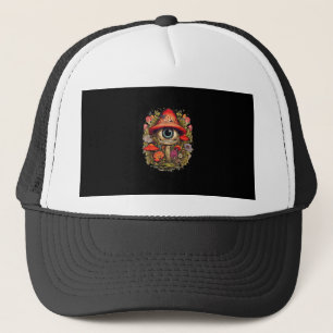 Cottagecore Aesthetic Mushroom Goblincore Design Trucker Hat