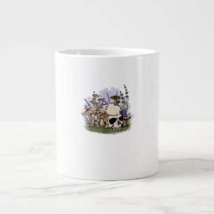 Cottagecore Aesthetic Mushroom Man Goblincore Fant Large Coffee Mug